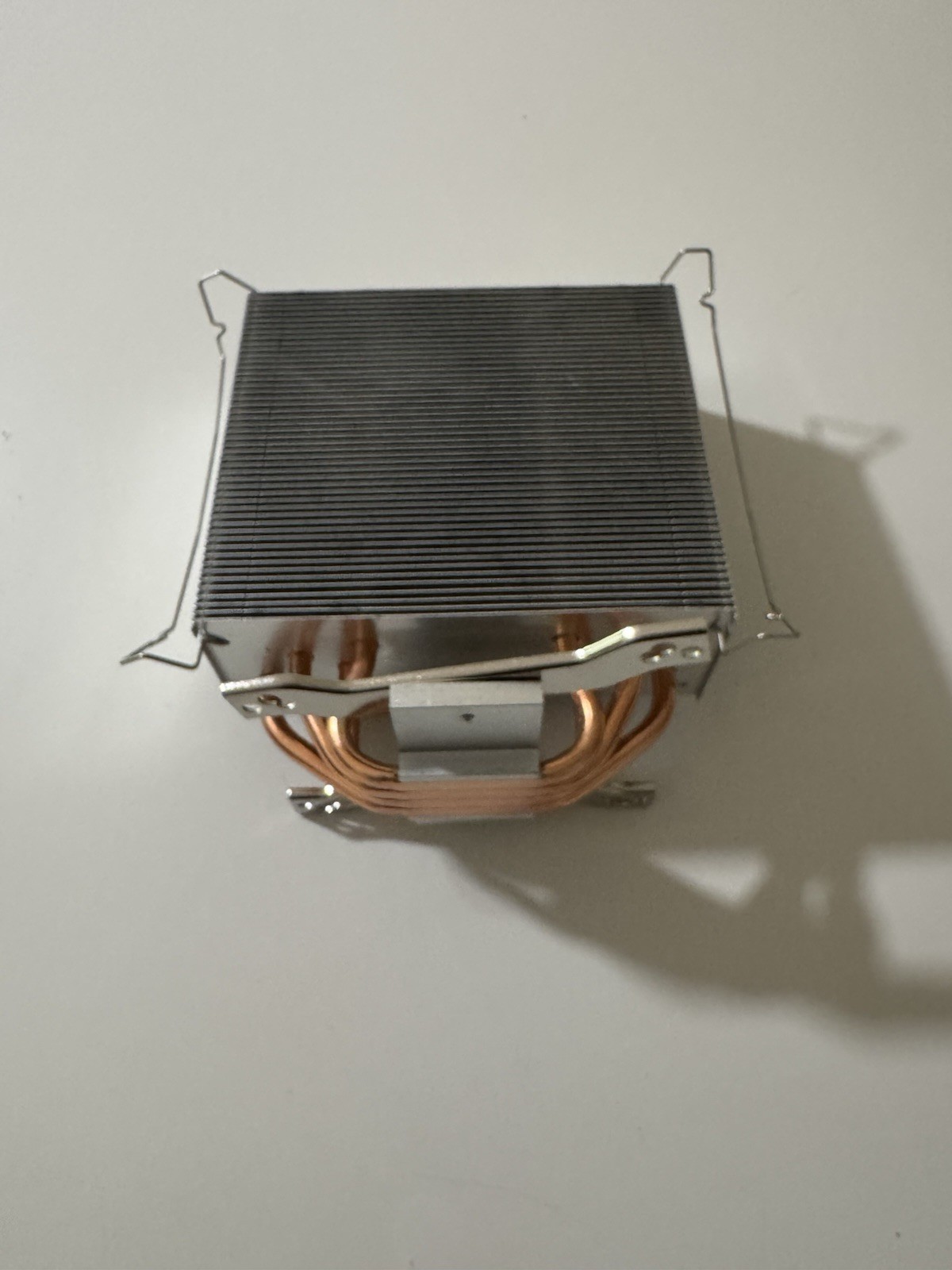 CPU Heatsink Cooler Copper Heat Pipes Aluminum Fins PC Desktop Sz 4.85”x4.25”x2”