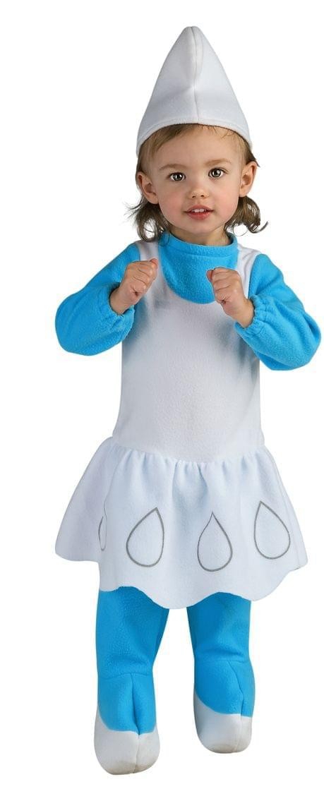 El Traje De La Película De Los Pitufos - Disfraz De Pitufina Para Bebé 0-6 Meses
