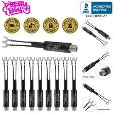 Universal 12-Pack UHF/VHF FM Adapters for Seamless Audio/Video Connectivity