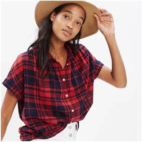 Madewell Central Shirt Bushwick Plaid XS