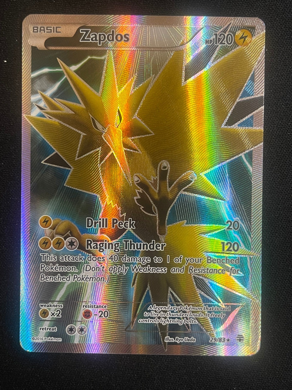 2016 zapdos pokemon card value Zapdos 2016 XY: Generations #29/83 Holo (Full Art) Price Guide