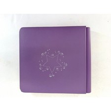 Creative Memories 7x7 Lavender Silver Stardust Album w Pages Strap Hinge