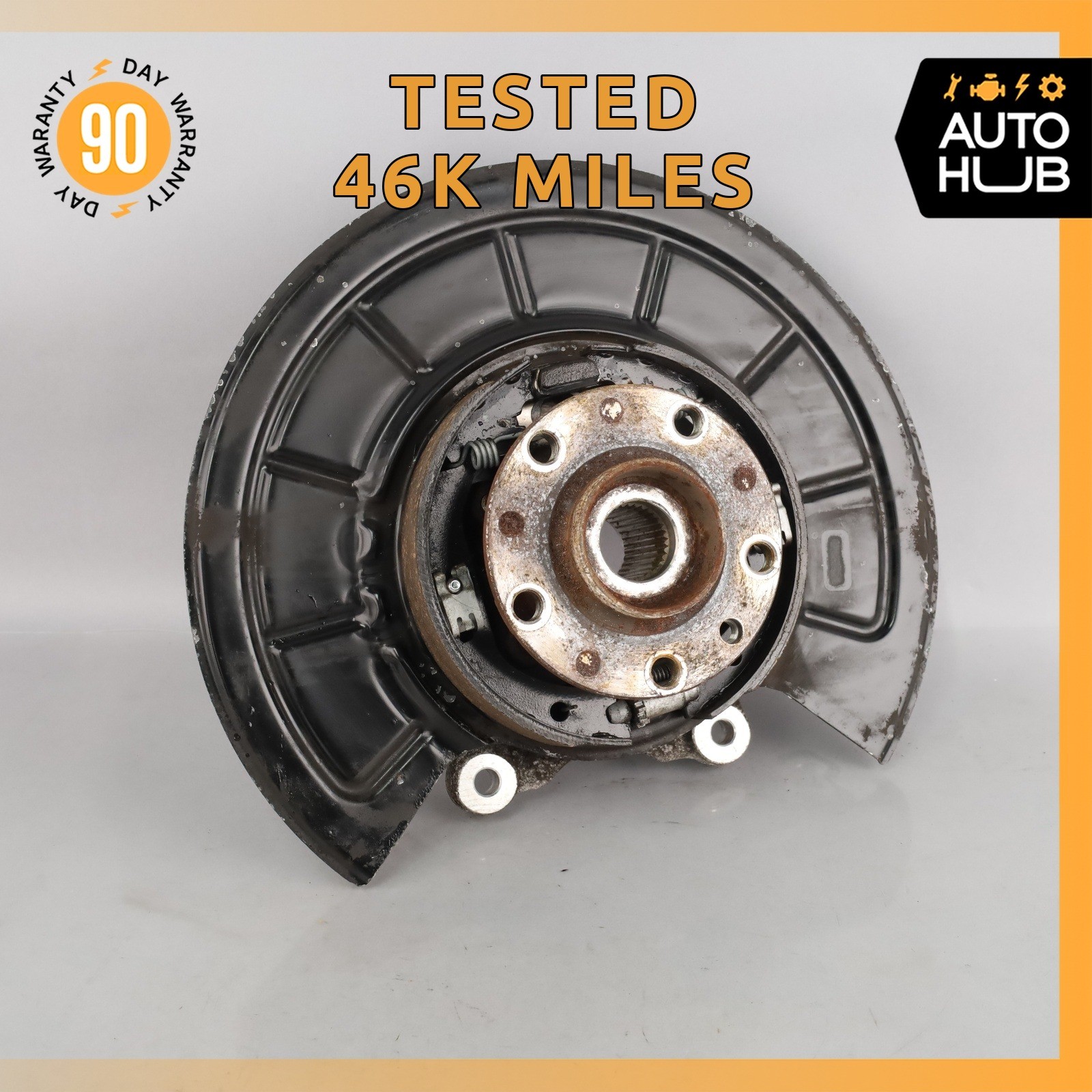 14-17 Maserati Quattroporte SQ4 M156 Rear Left Side Spindle Knuckle Hub OEM 46k