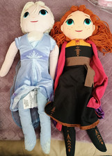 Lot Of 2 Disney 22" Frozen 2 Elsa  Anna Plush Dolls