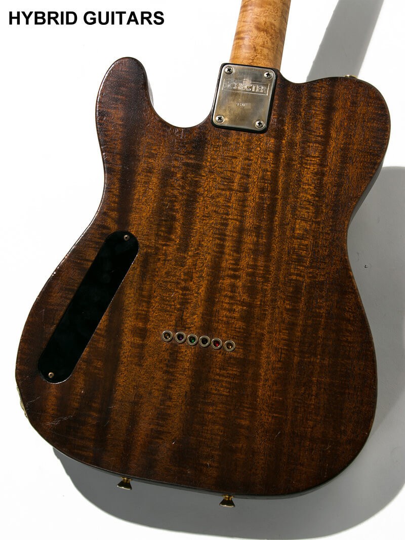 ギター hts guitar Reverse Telemaster thinline SCHECTER Telecaster Thinline Quilt Top 1993 Used Electric Guitar