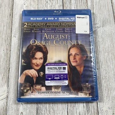 August: Osage County Blu-ray + DVD 2014 Meryl Streep Julia Roberts Ewan McGregor