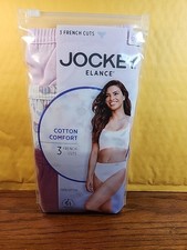 Jockey 3-Pack Cotton Comfort French Cut Panty Underwear 6/M 100 Cotton