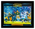 Brett Favre Autographed 18x24 Poster 1996 MVP Poster w/ Stats Favre Cert #49528