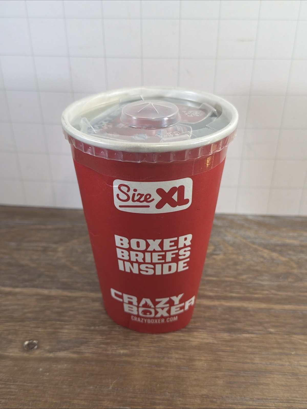 Coca-Cola Crazy Boxer Briefs Gift Cup Men's Size XL 40-42 Soda Novelty NEW
