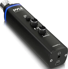Pyle Microphone XLR-to-USB Adaptor (USB Mic Interface, Plug-and-Play PDUSBPP10