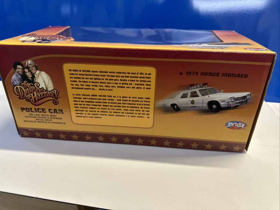 Joy Ride The Dukes of Hazard Rosco Patrol Car Diecast 1:18 VERY RARE - Image 2 of 4