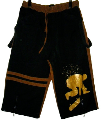 Yellow Rat Bastard YRB Skater Baggy Hose 3/4tel wide leg  XL (L)   VINTAGE Y2K