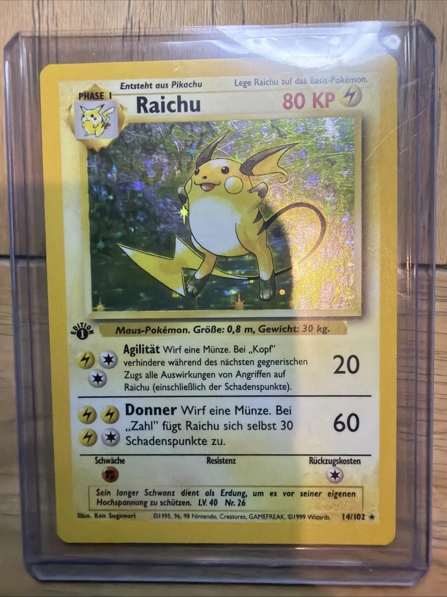 25+ Raichu Pokémon TCG Base Set Individual Collectible Card Game