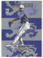 Kumar Rocker 2025 Panini Crusade Base Silver Parallel SP #53 Texas Rangers RC