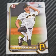 2022 Bowman Draft Hunter Barco #BD-103 Pittsburgh Pirates