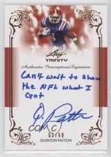 2013 Leaf Trinity Inscription Auto 53/60 Quinton Patton #DI-QP1 Auto 0s3