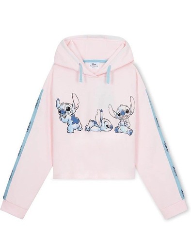 Disney Lilo & Stitch Mädchen Hoodie Stitch Skimmer Pull Over Hoodie S9-10 Jahre rosa - Bild 1 von 5