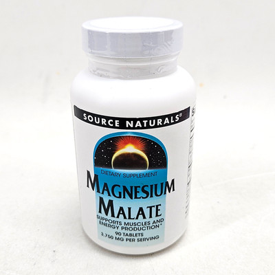 Source Naturals Magnesium Malate Supports Muscles and Energy Production BB 2/29