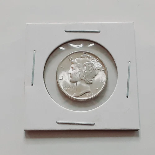 BU Blazer 1945 MICRO S Mercury Silver Dime Better Date Nice Coin!!! J512