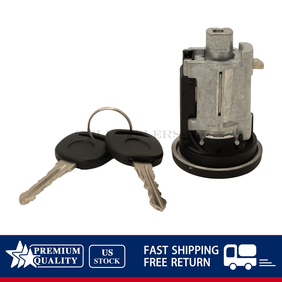 NEW Ignition Lock Cylinder & 2 Keys For 2004-08 Pontiac Grand Prix 19207987 - Image 2 of 4