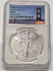 2013 S American Silver Eagle NGC MS69 Struck at San Francisco Mint 1oz ASE