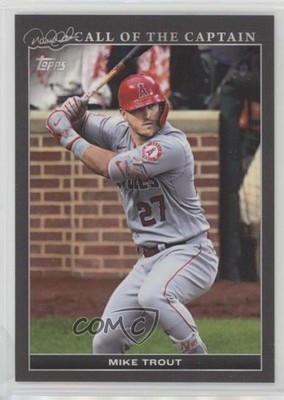 2022 Topps Derek Jeter Call of the Captain Black 23/125 Mike Trout #36 04cw