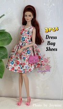 3PCS For Fashion Royalty Integrity Poppy Parker NuFace Dolls Clothes Bag 1/6