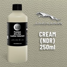 Leather Paint for JAGUAR Car Seat CREAM NDR 250ml Dye Repairing Recolouring