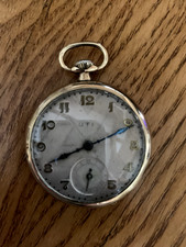 montre gousset en or 18K renforcée argent