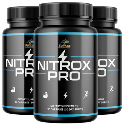 NITROX PRO- Bodybuilding & Weight Support- 3 Bottles- 270 Capsules