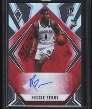 2020-21 Panini Chronicles Phoenix Rookie Autographs Red Prizm Reggie Perry