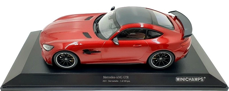 Minichamps 1/18 Scale 155 036027 - Mercedes-Benz AMG GTR 2021 Red Met - Image 3 of 4