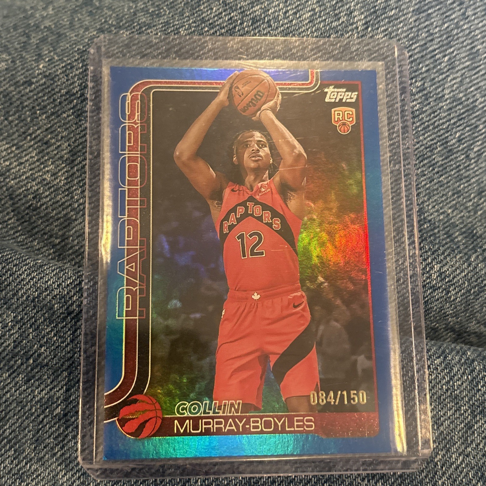 2025-26 Topps Basketball Collin Murray-Boyles #209 RC Rookie # /150 Blue Rainbow