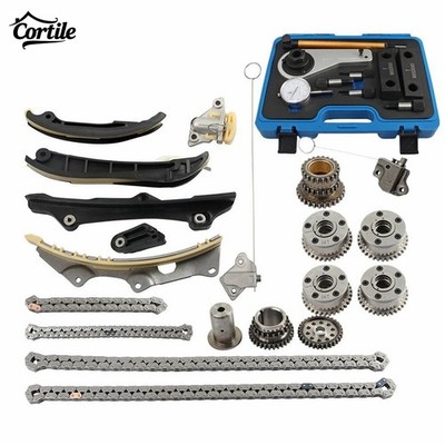Timing Kit + Tool + VVT Phasers For 2014-2016 Maserati Ghibli 3.0L 323473 275555