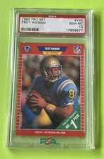 1989 NFL Pro Set Troy Aikman Rookie RC #490 PSA 10 GEM MINT Dallas Cowboys!