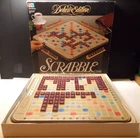 Vintage Milton Bradley Scrabble Deluxe Edition Crossword Game 1989 Complete