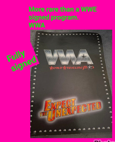 WWE signed autographed