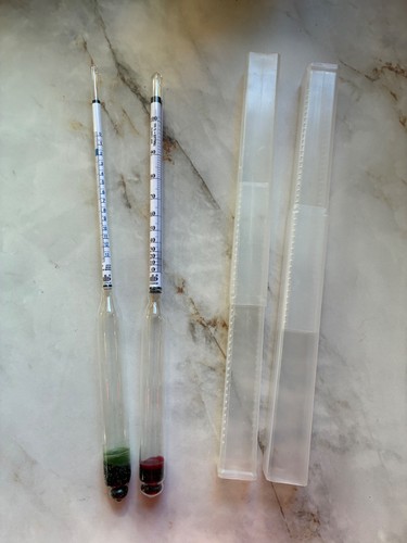 Alla Trialle Spirit Proof Hydrometer & Alcohol Meter x 2. New and unused.