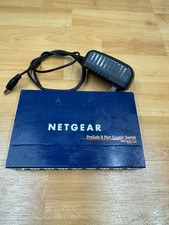 NetGear GS108 ProSafe 8-port Gigabit Switch v3 W/Adapter FREE S/H