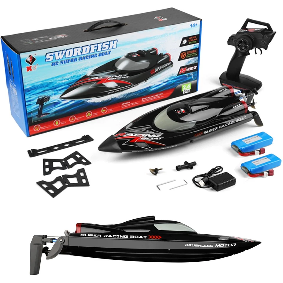 WLTOYS WL916 Brushless Speedboot Racing Speedboot RC Boot 2Batterien LED-Licht - Bild 2 von 4