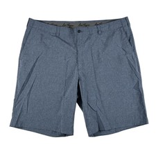 Ben Hogan Chino Golf Shorts Mens 42 Blue Polyester Spandex Microfiber 10" Inseam