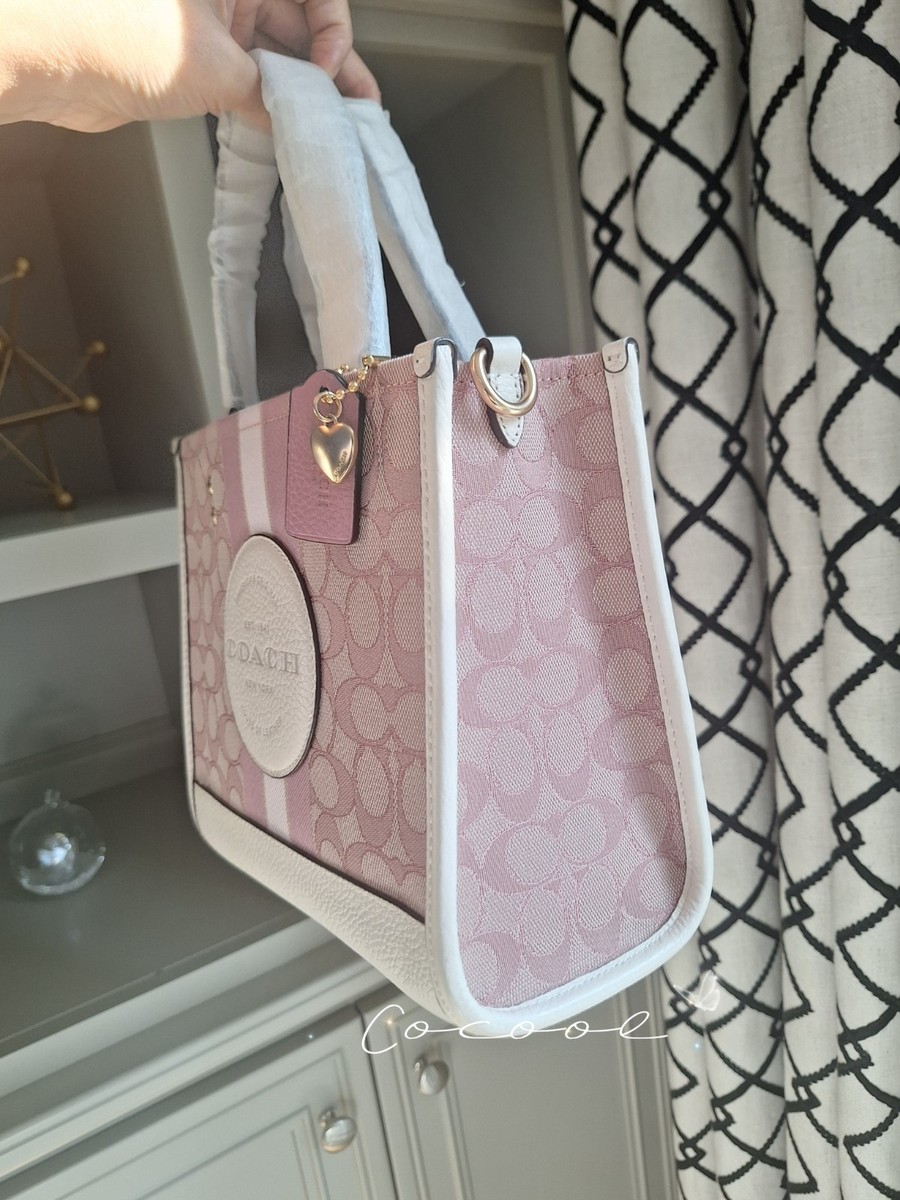 Coach C7965 Dempsey Signature Tote Bag - Chalk Pink for sale