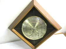Vtg. AIRGUIDE Diamond Shape Wall-Mount Weather Station, Barometer, Temp & Humid