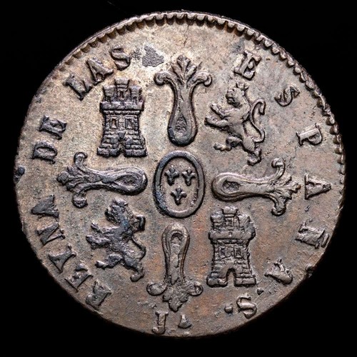 Isabel II 8 Maravedís (9,38g) 1849 Jubia AC-116 EBC- - Picture 3 of 3