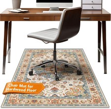 Office Chair Mat for Hardwood Floors - 48X35.5 Desk Chair Mat for Rolling Cha
