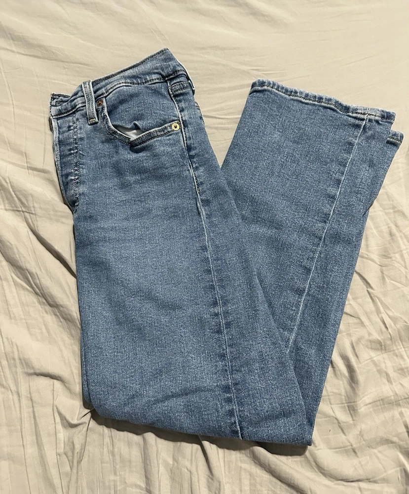 Levi's Ribcage Straight Ankle Blue Jeans