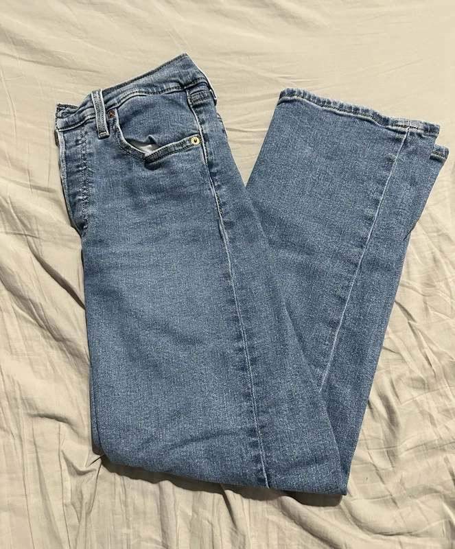 Levi's Ribcage Straight Ankle Blue Jeans
