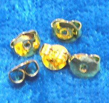 500Pcs WHOLESALE Gold-Plated Round Butterfly Earring BACKS Stopper Tibetan Q0793