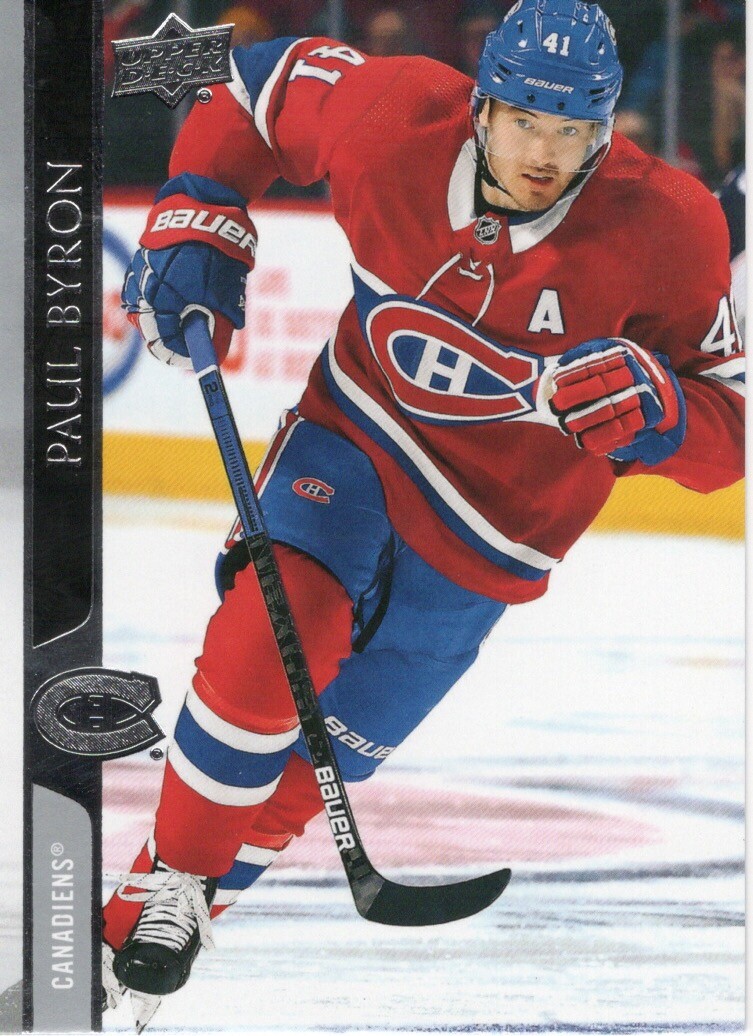 20-21 2020-21 Upper Deck Paul Byron #348-Canadiens