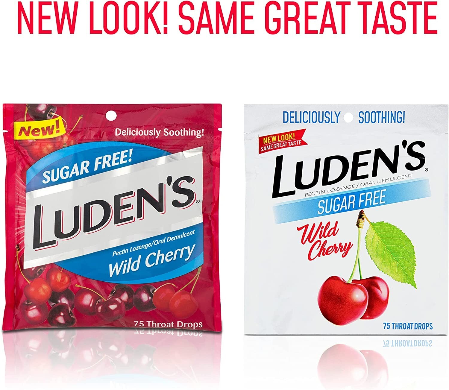 Ludens Throat Drops, Wild Cherry, SugarFree 25 Each 8 Pack